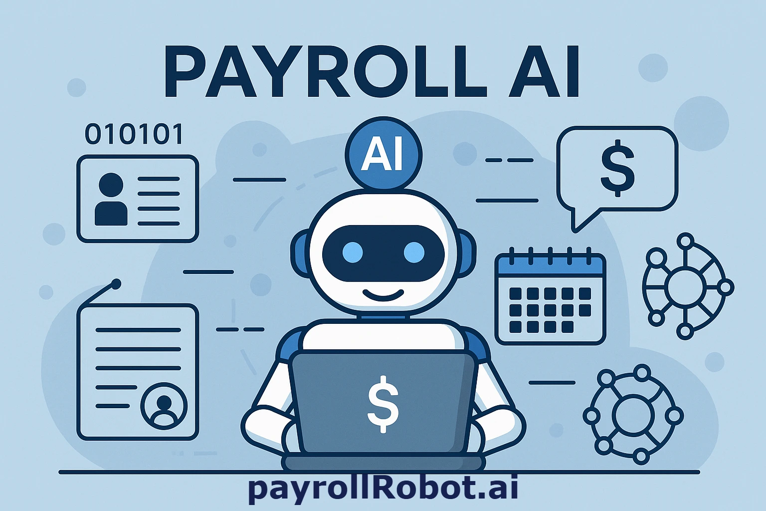 An AI-driven payroll system interface showcasing automated calculations and compliance monitoring for Payroll AI.