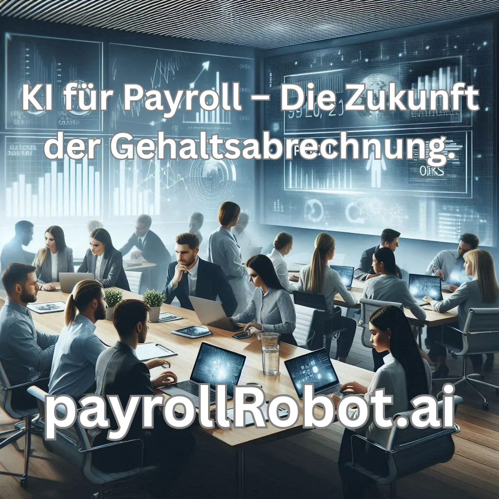 Visuelle Darstellung der KI für Payroll, die zeigt, wie künstliche Intelligenz die Gehaltsabrechnung durch Automatisierung und Effizienzsteigerung revolutioniert.