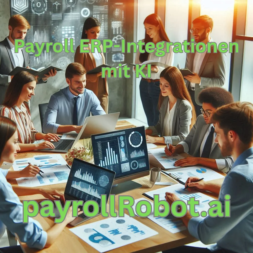 Illustration der Payroll ERP-Integrationen mit KI – Effizienz in der Gehaltsabrechnung