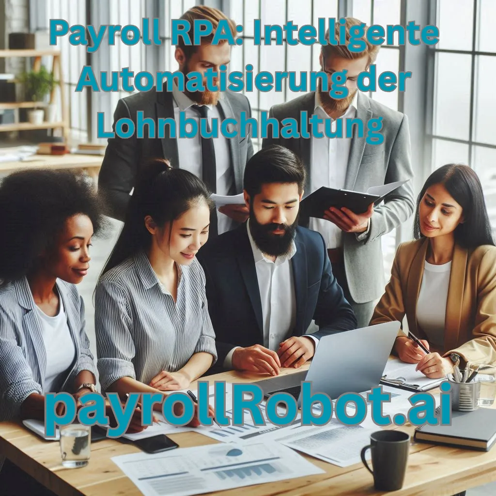 Illustration eines digitalen Workflows mit Payroll RPA zur Automatisierung der Lohnbuchhaltung
